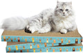 Cardboard Cat Scratcher 3 Pack Refill Reversible Cat Scratching Pad Durable Cat Scratchers for Indoor Cats Kitten to Protect The Furniture (Cat Paws) by Unknown