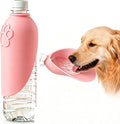 Portable Dog Water Bottle Attachment, Foldable Pet Water Bowl for Walks | Silicone Dog Drink Dispenser, Fits Opening 26mm+ Water Bottles,Ideal For Daily Hiking & Travel, Quick Rinse & Easy Setup by Unknown