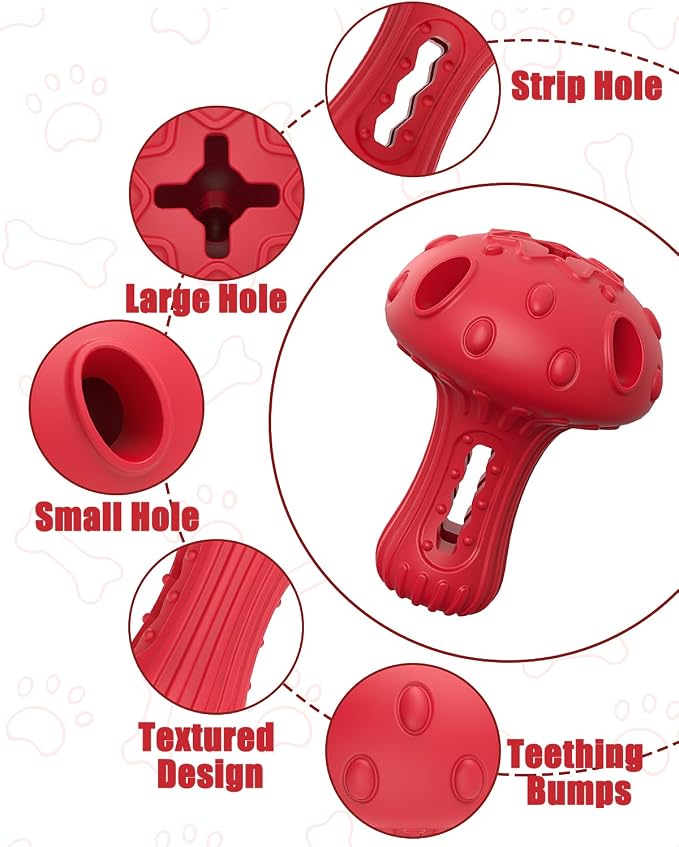 Dog Chew Toys for Aggressive Chewers, Rubber Treat Dispensing Stimulation Toy to Keep Them Busy, Durable Interactive Enrichment Puzzle Toy for Medium Large Breed Dogs - Image 6