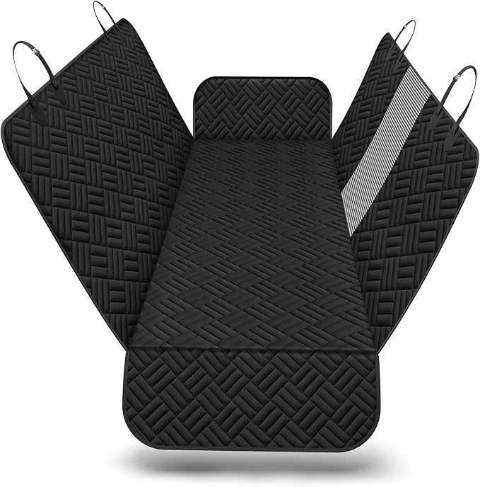 Dog Car Seat Cover for Back Seat, Waterproof 600D Oxford Dog Hammock | for Midsize SUVs/Trucks, Non-Slip Scratch Proof Pet Car Seat Protector with Mesh Window, Easy to Clean & Install, 56 Inch by Unknown