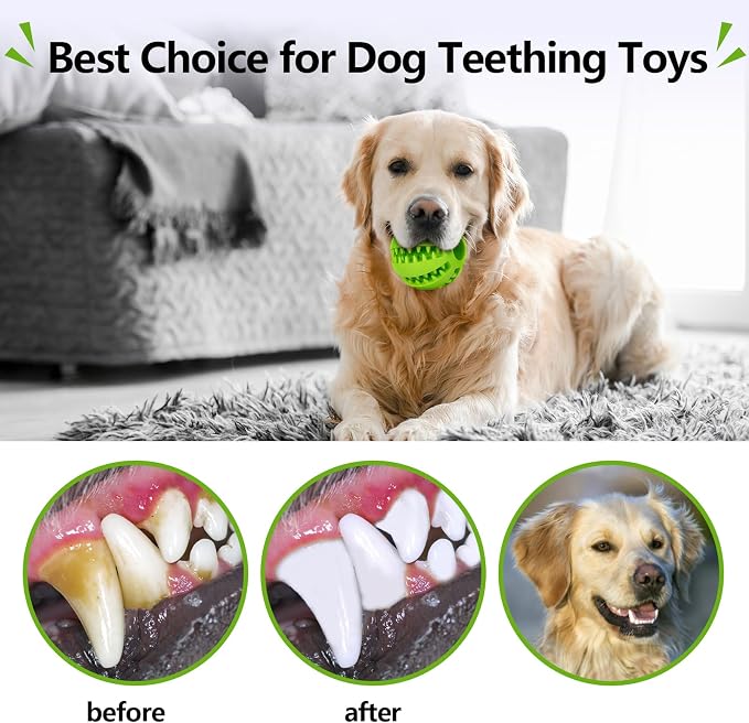 Treat-Dispensing Dog Toys: Durable Rubber Puppy Toys for Boredom - Dog Treat Balls for Small & Medium Breed Indoor Play (2pack) - Image 5