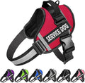 JSXD Dog Harness,No-Pull Service Dog Harness with Handle Adjustable Outdoor Pet Dog Vest 3M Reflective Nylon Material Vest for Breeds,Easy Control for Small Medium Large Dogs by JSXD