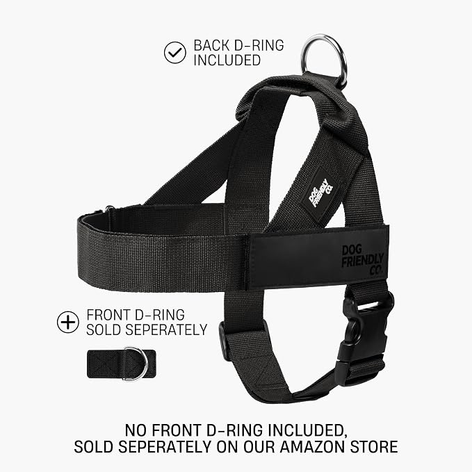 Dog Friendly Co. Dog Harness for Large Dogs (Brown, Large) | One Click Buckle, Chafe Resistant Webbing, Adjustable Neck & Chest, and Heavy Duty D-Ring, Sturdy Comfortable and Easy to Use - Image 2