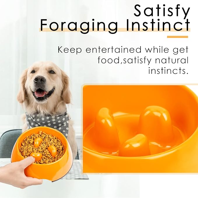 Super Design Slow Feeder Dog Bowl, 1 Cup, Nonslip, Heat-Resistant, Sturdy, Suitable for Small to Medium Sized Dogs - Image 4