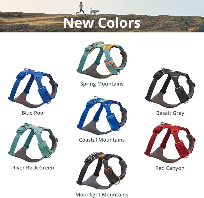 Ruffwear, Front Range Dog Harness, Reflective Soft Padded Everyday Harness with Dual Leash Clips, Adjustable and Lightweight Fit for Training or Walking for All Dogs, Basalt Gray, Large/X-Large - Image 5