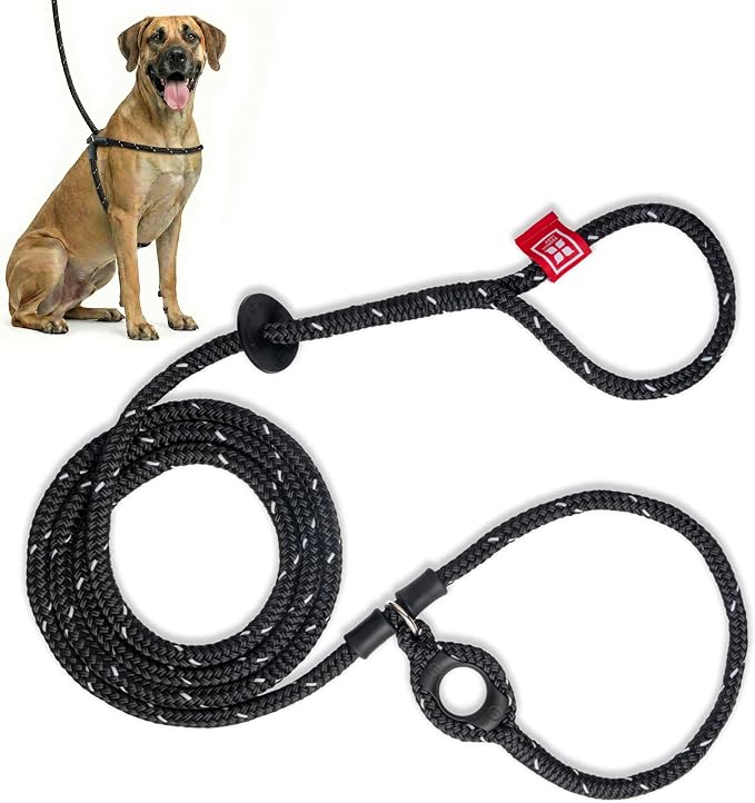 Harness Lead No Pull Dog Harness and Leash Set, Anti Pull Dog Harness, One-Piece Cushioned Rope Safely Prevents Escaping and Pulling (Extra Large, Black Reflective) by HarnessLead