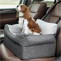 Avont Dog Car Booster Seat for Small/Medium Dogs Under 30 lbs, Elevated Puppy Carseat, Front Seat Pet Car Bed -Grey by Avont