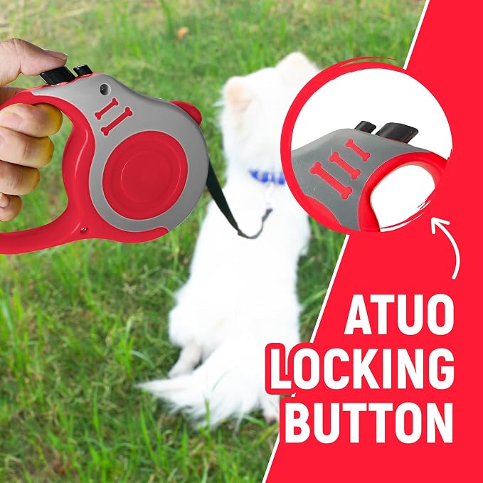 Retractable Dog Leash Automatic Telescopic Tractor Dog Tape | Pet Tape 10/16 FT Durable and Convenient, with Non-Slip Handle, Suitable for Small and Medium-Sized Dogs - Image 4