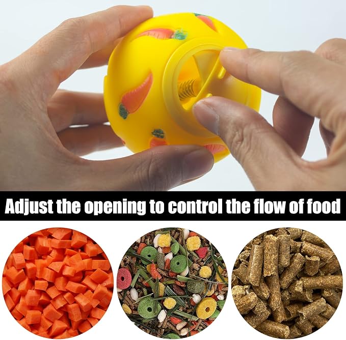 9 Pack Rabbit Stacking Cups and Bunny Treats Balls, with Multi Colored Plastic Bunny Stacking Cups Rabbit Toys, for Guinea Pigs Bunnies Hedgehogs Small Animals Hiding Food and Playing - Image 3