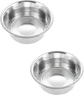 HB 2.5 Cups Stainless Steel Dog and Cat Bowls Small - 6.2" Diameter | fits Raised Pet Feeders with Opening 5.4"- 5.8" (2-Pack) by HellBlues