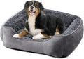JOEJOY Rectangle Dog Bed for Large Medium Small Dogs - Washable Orthopedic Sofa Bed, Soft Breathable Puppy & Pet Cuddler, Durable Calming Dog Bed with Anti-Slip Bottom, Multiple Sizes, Dark Grey by JOEJOY
