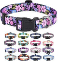 Mihqy Dog Collar for Large Dogs, Fashion Design, Floral Pink,L | Neck Fit 14.9"-24.8", Multiple Patterns, 4 Sizes for Small Medium Large Dogs, Comfortable for Walks and Outdoor Hikes by Mihqy