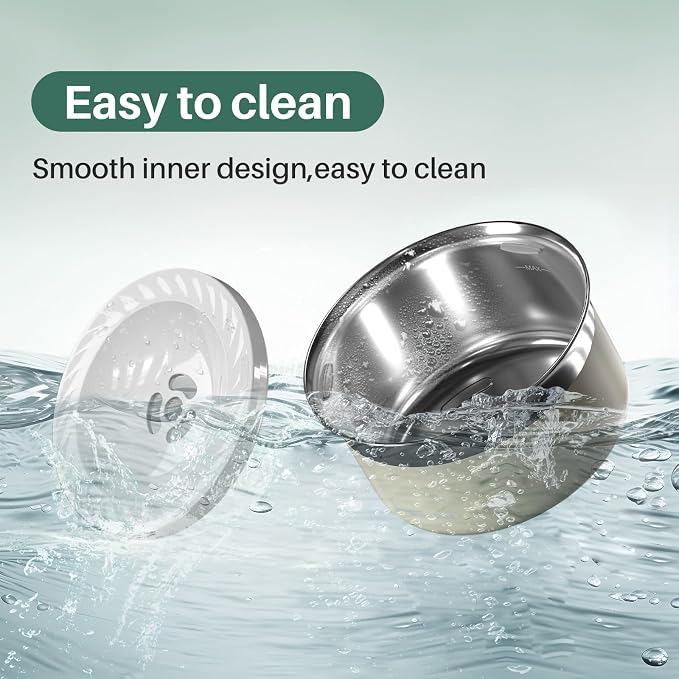 Gardner Pet Slow Water Bowl for Dogs – No Spill, Anti-Splash Floating Plate Design, Slows Drinking to Reduce Mess, Keeps Water Clean & Floors Dry, 3.8L(White) - Image 7