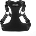 Voyager Step-in Flex Adjustable Dog Harness - Black, Medium | 17 - 21" in Chest, Fully Adjustable, Reflective Bands, All Weather Breathable Air Mesh, Lightweight, Fast Drying by BestPetSuppliesLLC