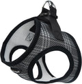 Bark Appeal Black Plaid Step-in Dog Harness for Extra Small Sized Pets – Updated Sizing, Re-Measuring is Essential – Soft Vest Harness – Anti-Choke with Adjustable Strap & Heavy Duty Clip – XXS by BarkAppeal