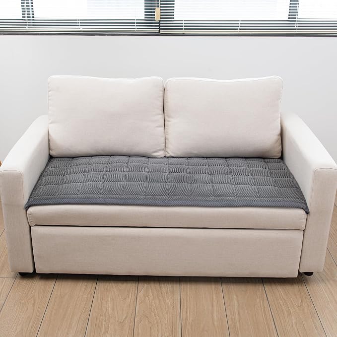 Pet Couch Covers,Couch Cover for Dogs Washable,Anti Slip Dog Sofa Covers Couch Protector Sofa Mat,Seat Cover,Dog Mat,Pet Pad for Furniture 1 Piece (Gray, 21''x47''/Rectangular) - Image 8