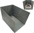 Cat Litter Box Enclosure Splash Guard Large Foldable Removable Mat, Tall for Litter Contained High Side Out Litter Box Keeping Litter Off Floor Easy Clean (26.4 * 21.3 * 16.5 inch) by Unknown