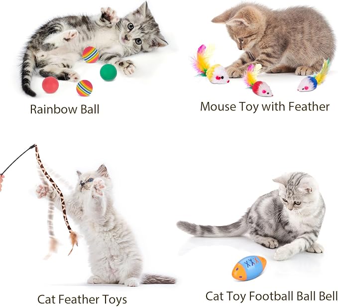 Retro Shaw Interactive Cat Toys for Indoor Cats Kitten,Relieve Bored,25PCS | 4PCS Collapsible Tunnels, Large, Safe and Durable, Kitten Game Hiding Spot Self-Play Chase Exercise - Image 8