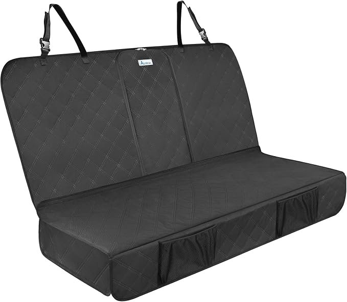 ALLANSING Upgraded 900D Heavy Duty Dog Back Bench Seat Cover for Large SUVs, Car Seat Protector, Seatbelt & Armrest Compatible, Waterproof & Non‑Slip for Dogs & Kids by CARS%C2%B7DOGS%C2%B7SING