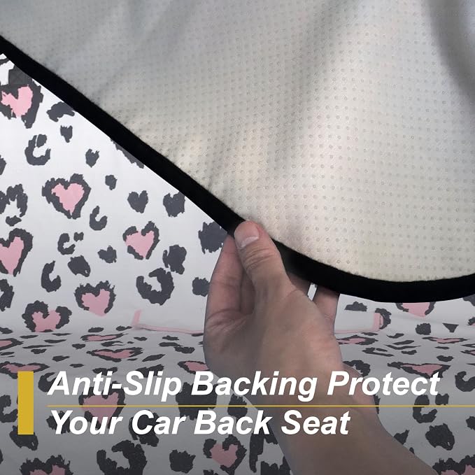 Car Seat Cover Protector Front Seats,for Gym Workout,Running,Swimming,Beach and Hiking,Waterproof Sweat Towel Bucket Seat Covers for Trucks SUV Jeep (Leopard Print) - Image 5