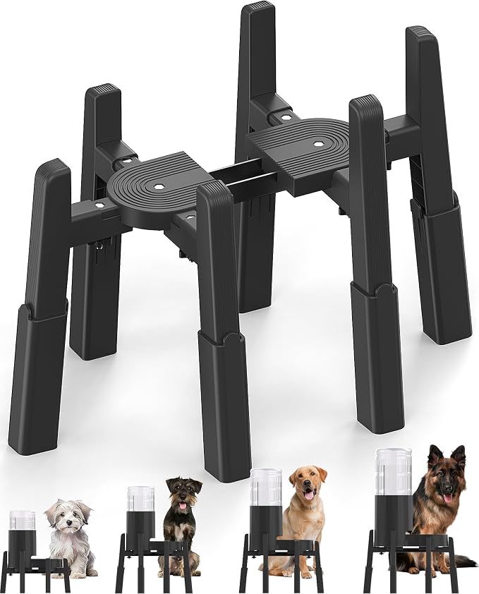 Dog Water Dispenser Stand, Pet Automatic Feeder Holder, Stand Only | Elevated Pet Water & Food Bowl for Medium Dogs, Stable and Anti-Slip Raised Bowl by CZPET