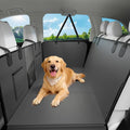 Hard Bottom Dog Car Seat Cover, 52"×65", Waterproof PU Leather | Stable Hard Bottom Support for Comfortable Rides with Large Dogs by JKLESADirect