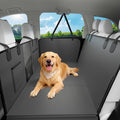 XL Hard Bottom Dog Car Seat Cover, 58"×69", Waterproof PU Leather | Stable Hard Bottom Support for Comfortable Rides with Large Dogs by JKLESADirect