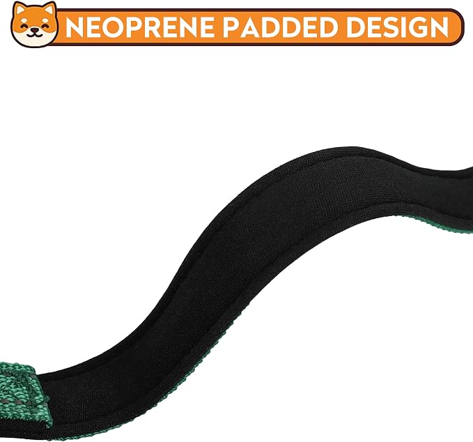 Reflective Dog Collar, Adjustable Soft Neoprene Padded,Dark Green,XL | Breathable Nylon for Extra Large Dogs,Tear-Resistant Webbing,Chafe‑Free on Walks and Hikes,Metal D-Ring,Night Safety - Image 4