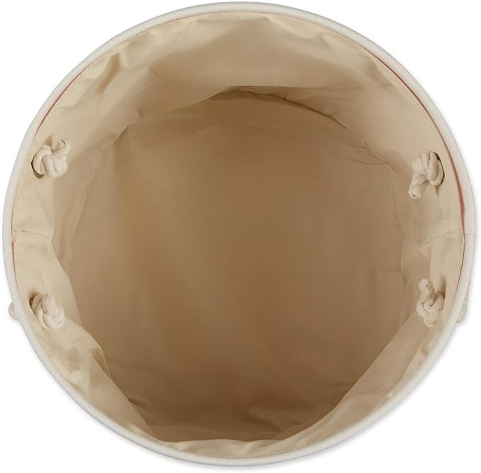 Bone Dry Pet Storage Collection Striped Paw Patch Bin, Rose, Small Round - Image 3