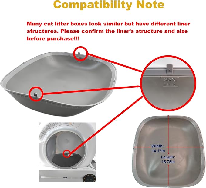 Silicone Cat Litter Pad Fits 65L Litter &9L Waste Bins Self-Cleaning Box Waterproof Anti-Stick (One Pad with Cleaning Set) - Image 3