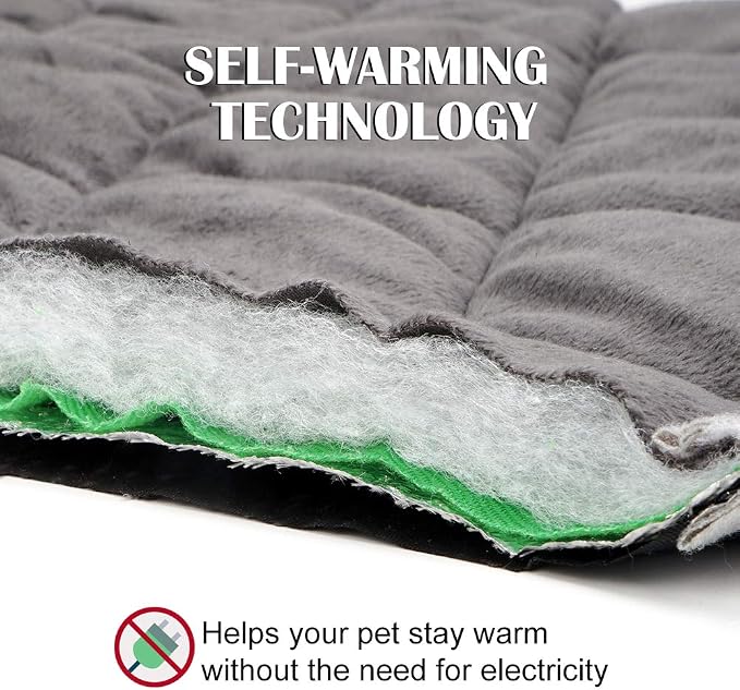 Self-Warming Cat Bed and Heating Mat - Thermal Pet Bed for Dogs and Cats - Crate Pad - Image 8