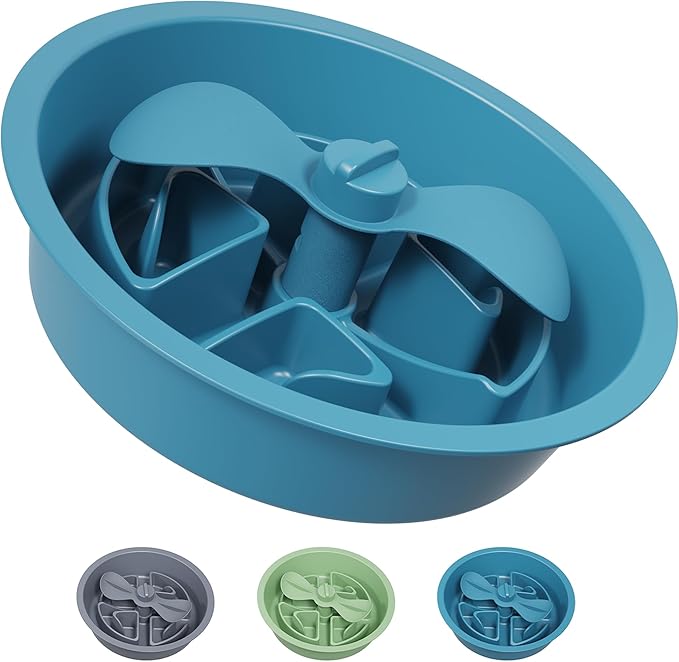 AVERYDAY Slow Feeder Dog Bowls for Large Breed, 2.5 Cups Deep Food Puzzle Bowl with Spinning Slow Feeder Insert, Non-Slip Bottom, Fits for Raised Stand, Hard Maze Design for Medium and Large Dogs by YourAveryDay