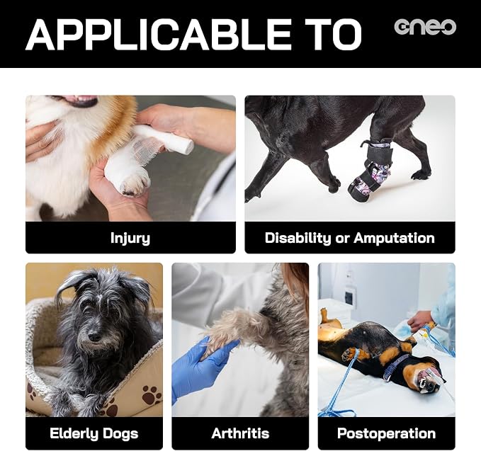 CNEO Dog Lift Harness, Dog Sling for Medium Large Dogs, Adjustable Dog Support Harness for Back Legs, Comfy Design Pet Harness with Padded for Elderly, Injured, Arthritic, Senior, Disabled Dogs - Image 4