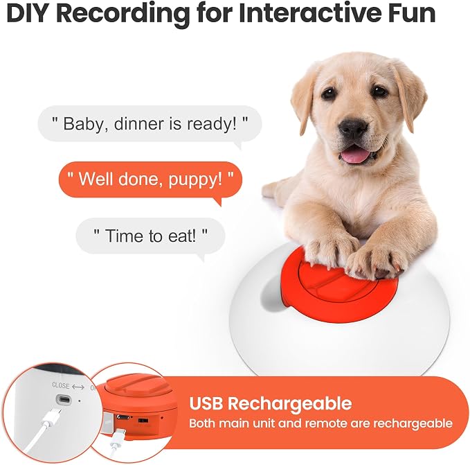 Potaroma Dog Puzzle Feeder Toy, Interactive IQ Training | Electronic Treat Dispenser, Automatic Rechargeable With Remote for Food Dispensing, All Breeds, 280ml Capacity - Image 3