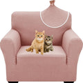 XINEAGE Stretch Jacquard Armchair Cover, Non Slip Sofa Slipcover for Dog | High-Stretch Fabric. Wear-Resistant, Pet Friendly. Easy Install & Washable for Living Rooms, Offices.Dusty Pink by XINEAGE