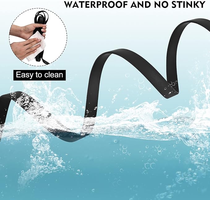 Waterproof Long Leash Durable Dog Recall Training Lead Great for Outdoor Hiking, Training, Yard, Beach and Swimming (Black, 10ft) - Image 2