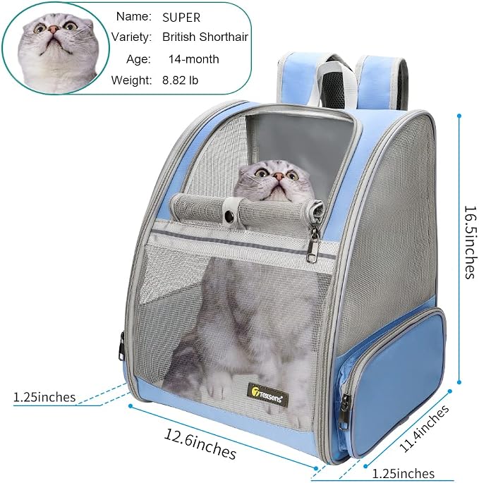 Texsens Innovative Traveler Bubble Backpack Pet Carriers for Cats and Dogs - Image 2