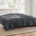 Luciphia Waterproof Blanket for Large Dog, Reversible Sherpa Bed Cover | waterproof pet blanket sherpa fleece reversible couch cover bed protector from spills scratches, Dark Grey 100" x 85" by luciphia