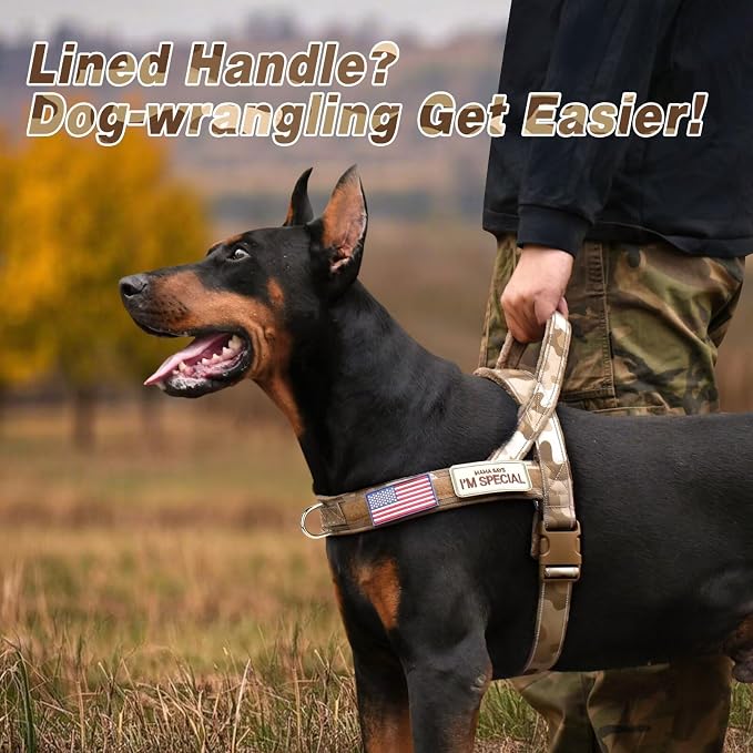 Forestpaw No Pull Dog Harness with Large Handle,Comfortable,L,Camo Brown | Adjustable Fits Chest 26-31",50-80 lbs,Slip On,Quick Release,Easy Control,Soft Padded,for Medium Large Dogs Walking Training - Image 2
