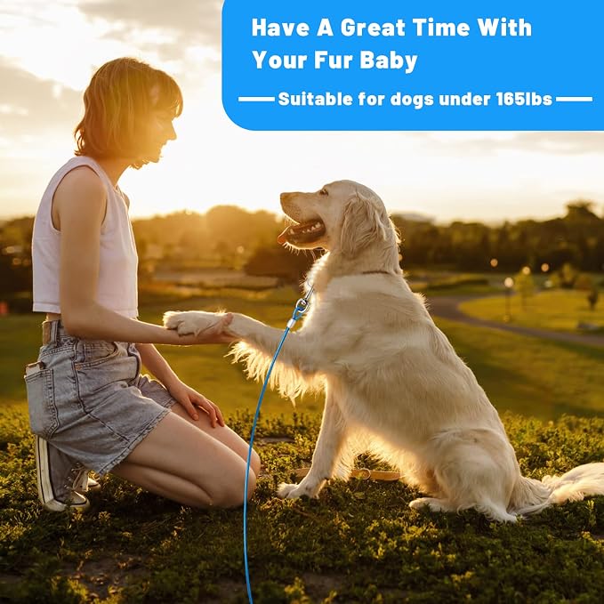 Dog Tie Out Cable, Dog Runner Cable | 10/15/20/25/30/50 FT Steel Cable with Sturdy Clips, Suitable for Yard Outdoor Use, Holds Large Dogs up to 165 Lbs - Image 8
