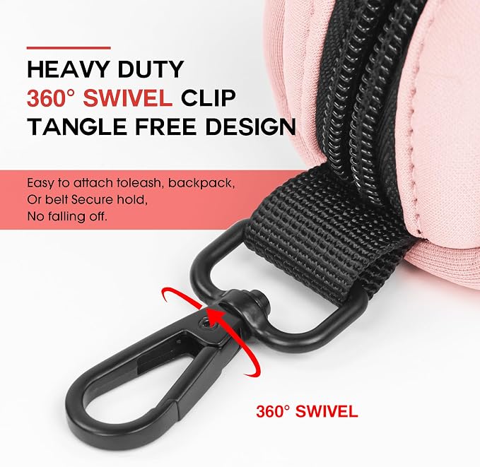 Wolfone Dog Waste Bag Holder, Leash Poop Bag Dispenser with Secure Clip | Secure Clip Design Durable & Odor-Free Universal Bag Fit Lightweight & Portable Stylish Color Options - Image 5