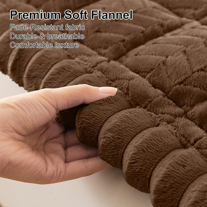 Smiry Couch Cover for Dogs, Non Slip Fuzzy Pet Sofa Covers Washable | Sofa Slipcovers for 3 Cushion Couch, Soft Thick Furniture Protector for Cats Dogs, Against Fur, Dirt, Scratch (27.6"x95") - Image 5