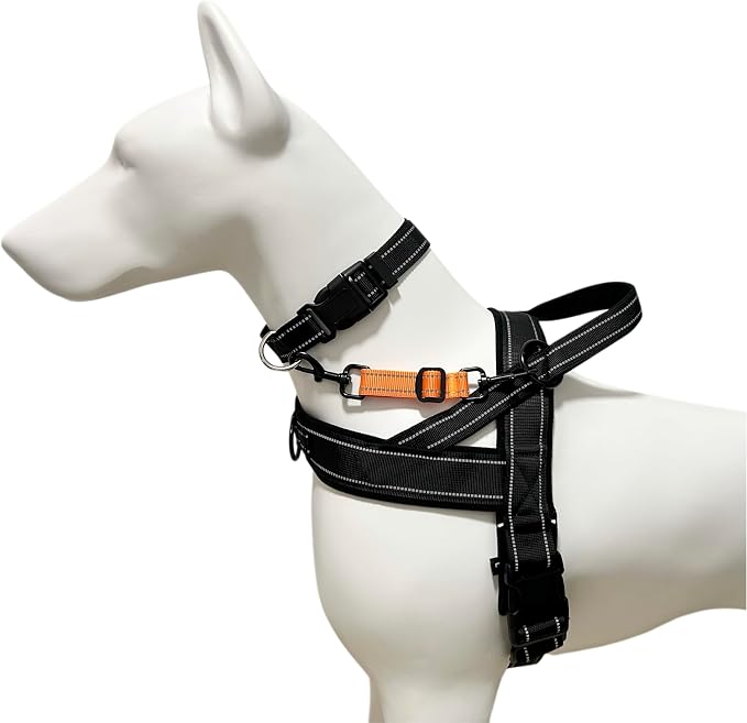 Dog Collar Safety Clip, Reflective Double-Ended Backup Connector for Harness to Collar, Adjustable Safety Clip for Prong, Pinch Collars, Prevents Escapes & Accidental Disconnection - Image 6