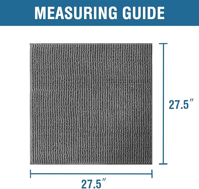 H.VERSAILTEX Plush Chenille Couch Armrest Cover 2 Packs Thick and Soft Sofa Covers Furniture Protector Cover for Pets (27.5" x 27.5", Grey) - Image 3