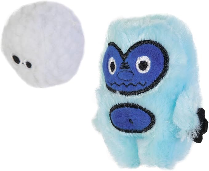 Mad Cat Yowlin Yeti Mythical Catnip and Silvervine Plush Cat Toys, 2 Pack | Legendary creature pair that sparks batting, kicking and cuddly play sessions for felines during active time at home daily - Image 3