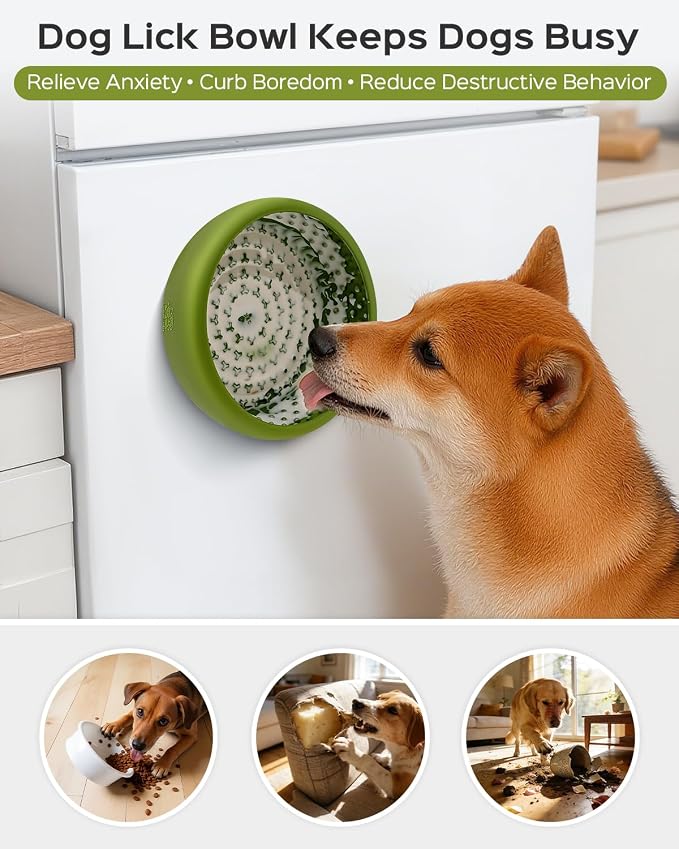 Dog Lick Bowl for Dogs L, Lick Mat, Dog Slow Feeder | Strong Suction Base, BPA-Free Silicone, Freeze Licking Bowl for Anxiety Relief, Enrichment & Distraction, Dishwasher Safe - Image 2