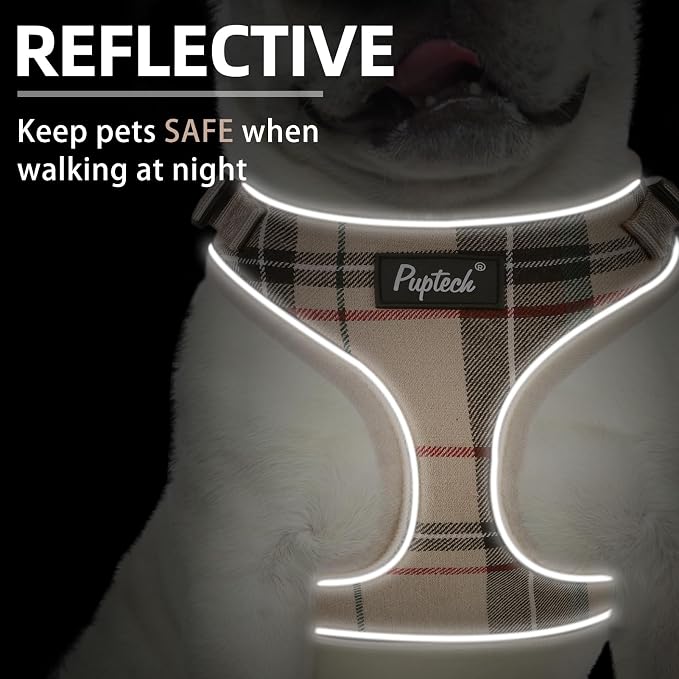 PUPTECK Small Dog Harness and Leash Set No Pull for XS XXS Sized Dogs Puppy | Escape Proof No Choke Pet Cat Adjustable Soft Padded Walking Vest - Image 4