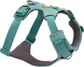 Ruffwear, Front Range Dog Harness, Reflective Soft Padded Everyday Harness with Dual Leash Clips, Adjustable and Lightweight Fit for Training or Walking for All Dogs, River Rock Green, Large/X-Large by RuffwearInc
