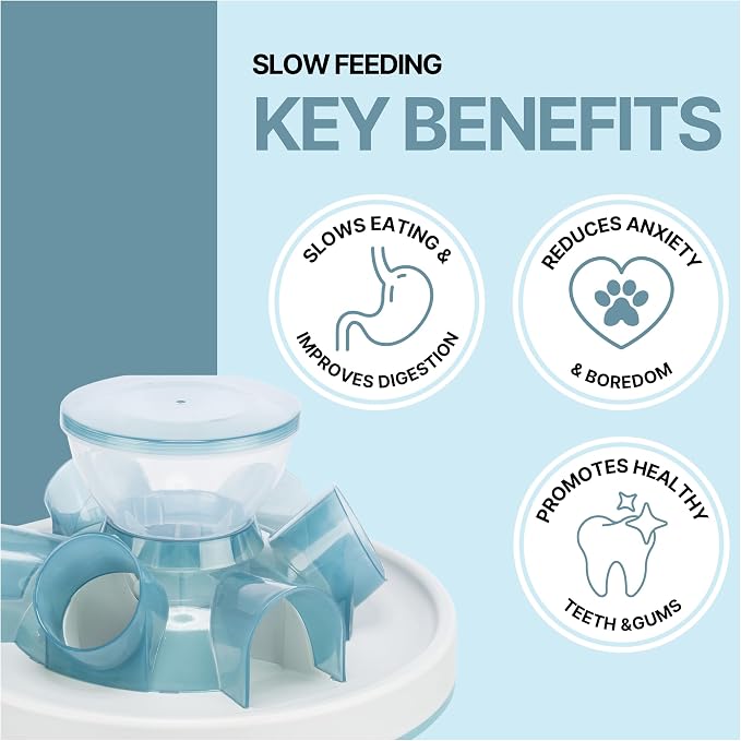 TRIXIE Tunnel Slow Feeder for Cats and Dogs, Interactive Cat Toy, Pet Food Dispenser, Treat Dispenser (Pack of 3) - Image 2