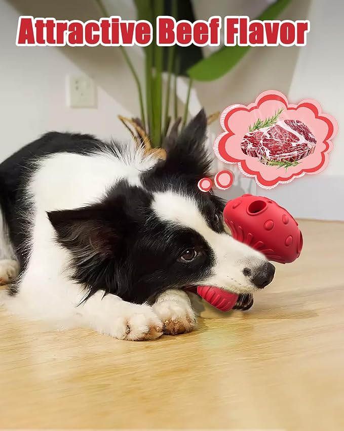 Dog Chew Toys for Aggressive Chewers, Rubber Treat Dispensing Stimulation Toy to Keep Them Busy, Durable Interactive Enrichment Puzzle Toy for Medium Large Breed Dogs - Image 7